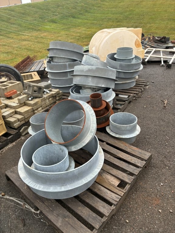 Lot of Large-Diameter Wall Sleeves