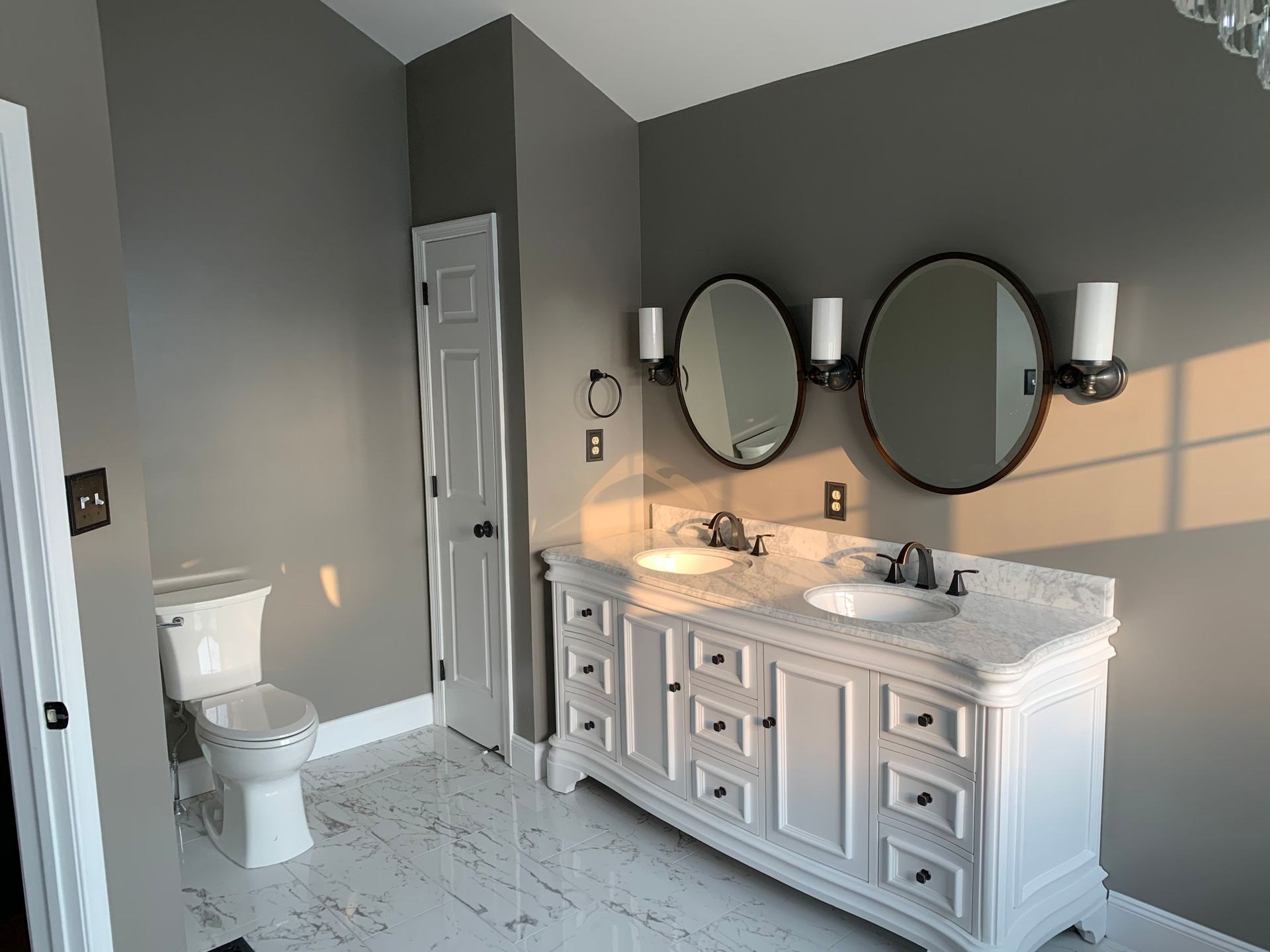 Luxury bathroom renovation with elegant fixtures in Allentown, PA